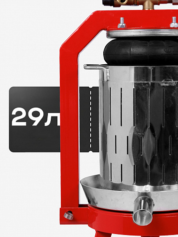 Пресс пневматический "Муромец П" 29 л корзина из нерж.стали